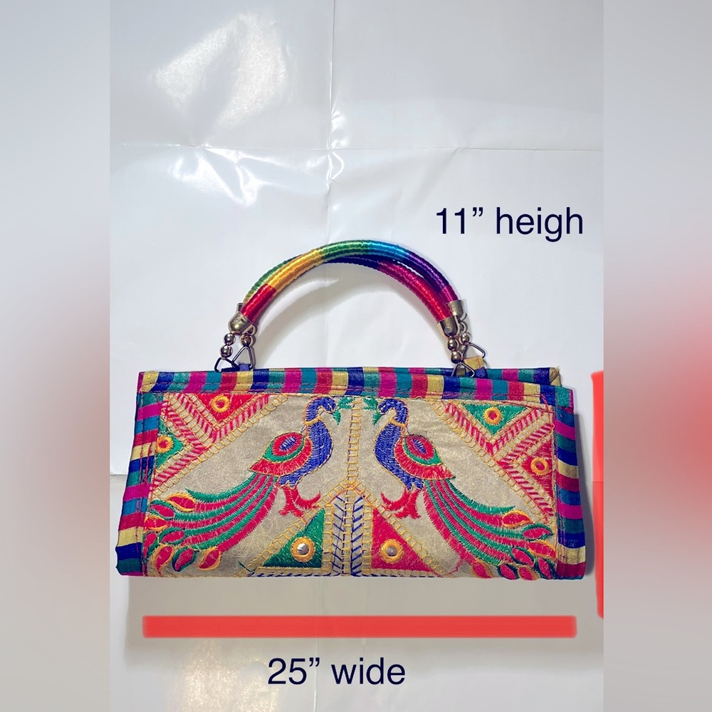 Hand made small fabric women’s bag.